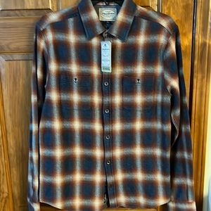 New Flag Anthem Mens Flannel Shirt S NWT